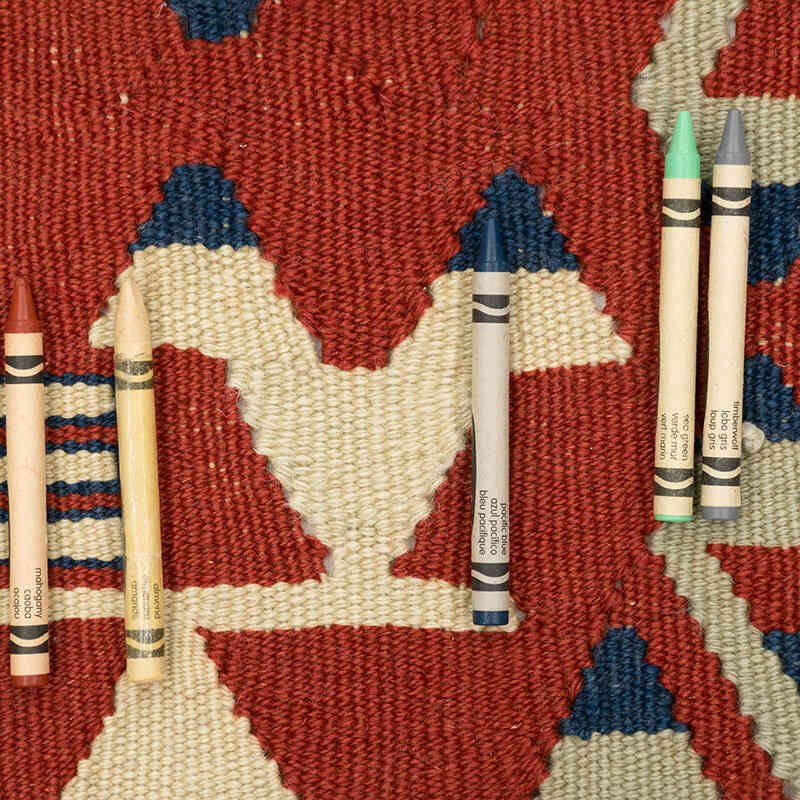 Nueva Alfombra Turca Kilim - 108 cm x 154 cm - K0080468