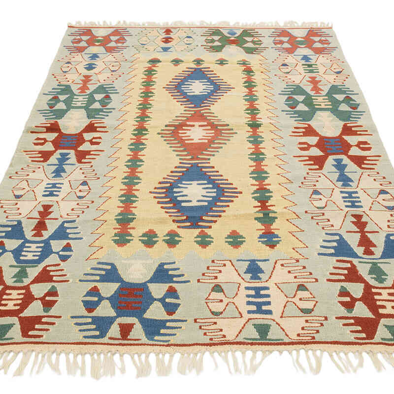 Nueva Alfombra Turca Kilim - 120 cm x 178 cm - K0080471