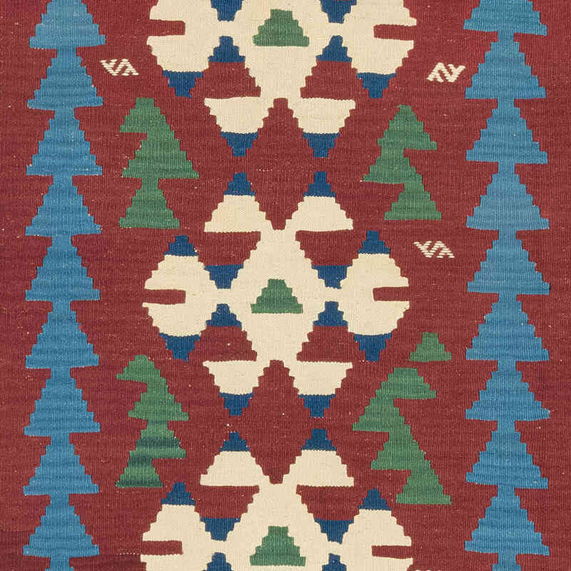 New Handwoven Turkish Kilim Rug - 4' 1" x 5' 5" (49" x 65") - K0080473