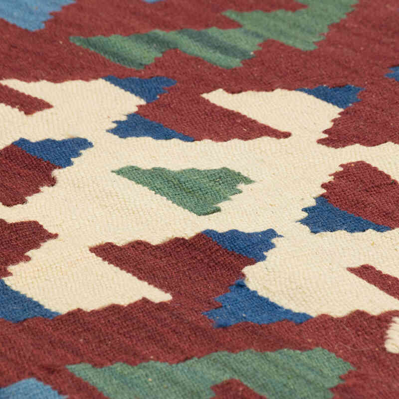 New Handwoven Turkish Kilim Rug - 4' 1" x 5' 5" (49" x 65") - K0080473