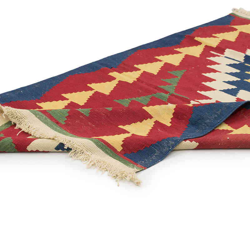 Yeni Kök Boya El Dokuma Kilim - 114 cm x 176 cm - K0080476