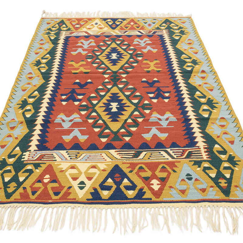 Nueva Alfombra Turca Kilim - 121 cm x 194 cm - K0080477
