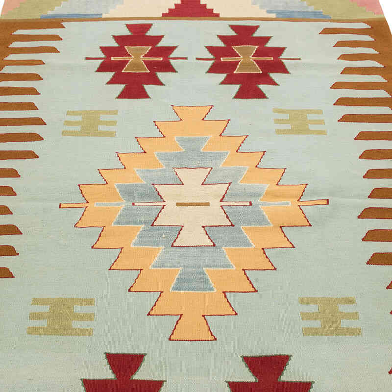 New Handwoven Turkish Kilim Rug - 3' 11" x 5' 9" (47" x 69") - K0080478