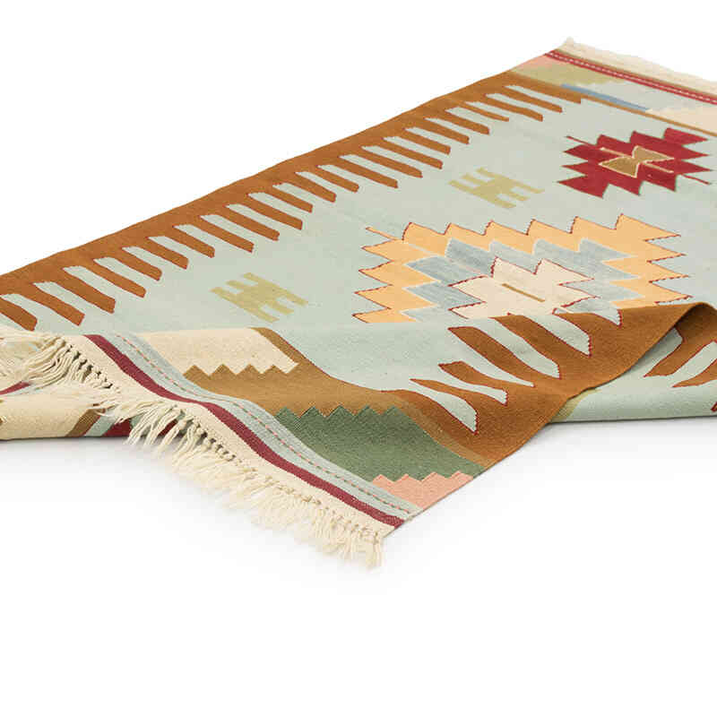 New Handwoven Turkish Kilim Rug - 3' 11" x 5' 9" (47" x 69") - K0080478
