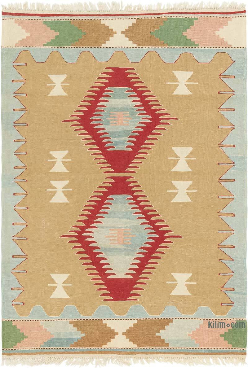 Yeni Kök Boya El Dokuma Kilim - 119 cm x 167 cm - K0080479