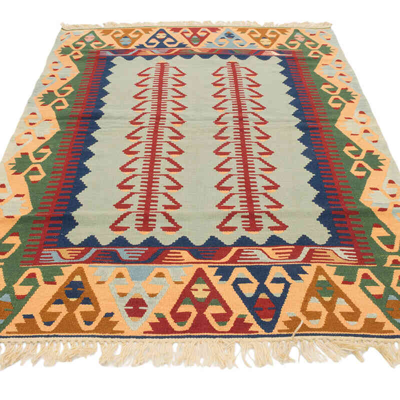 Yeni Kök Boya El Dokuma Kilim - 122 cm x 180 cm - K0080480