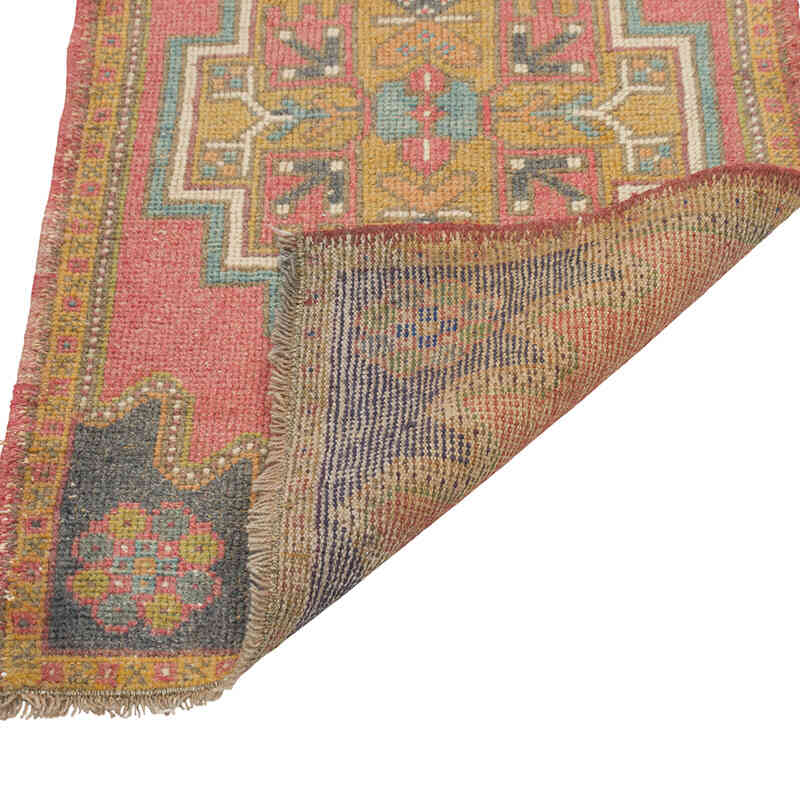 Alfombra Vintage Turca Anudada a Mano - 53 cm x 94 cm - K0080483