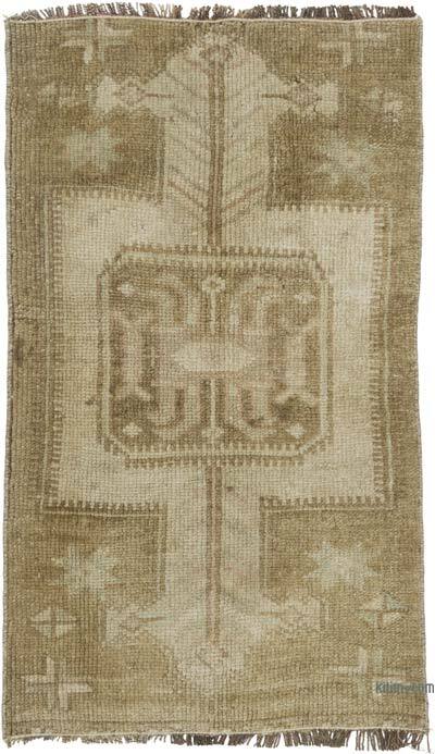 Alfombra Vintage Turca Anudada a Mano - 46 cm x 80 cm