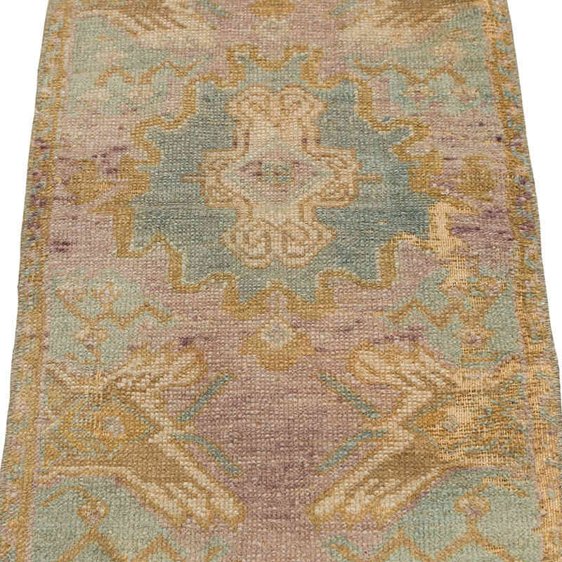 El Dokuma Vintage Halı - 42 cm x 81 cm - K0080492