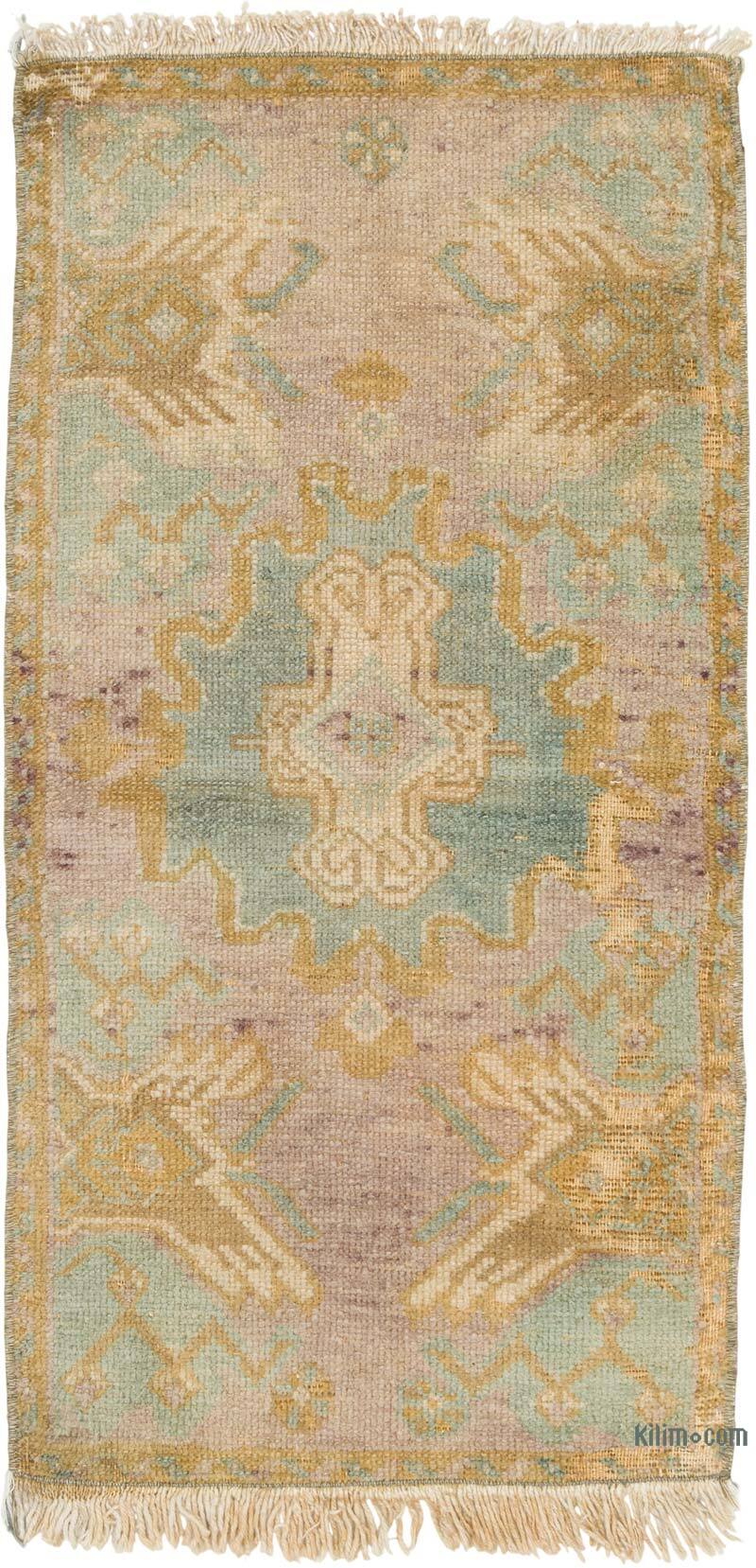 El Dokuma Vintage Halı - 42 cm x 81 cm - K0080492
