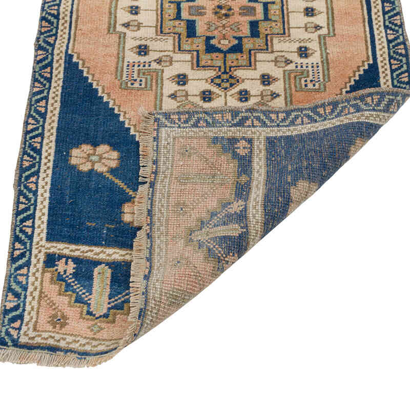Alfombra Vintage Turca Anudada a Mano - 57 cm x 115 cm - K0080495