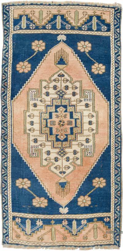 Vintage Turkish Hand-Knotted Rug - 1' 10" x 3' 9" (22" x 45")