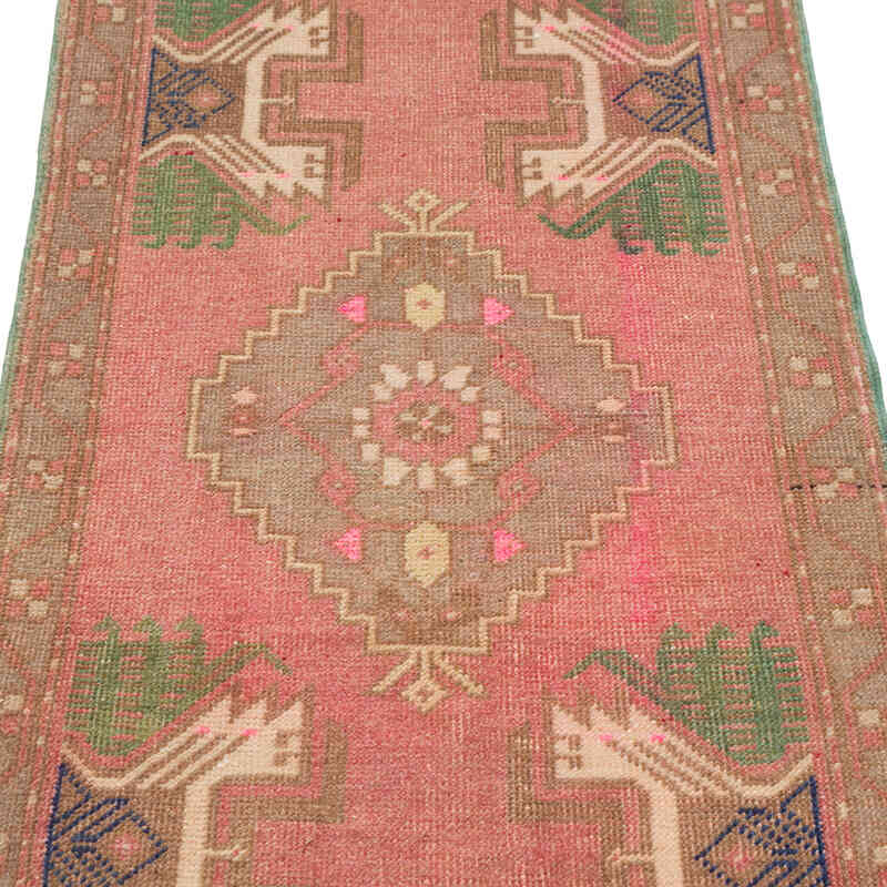 Vintage Turkish Hand-Knotted Rug - 1' 10" x 3' 6" (22" x 42") - K0080497
