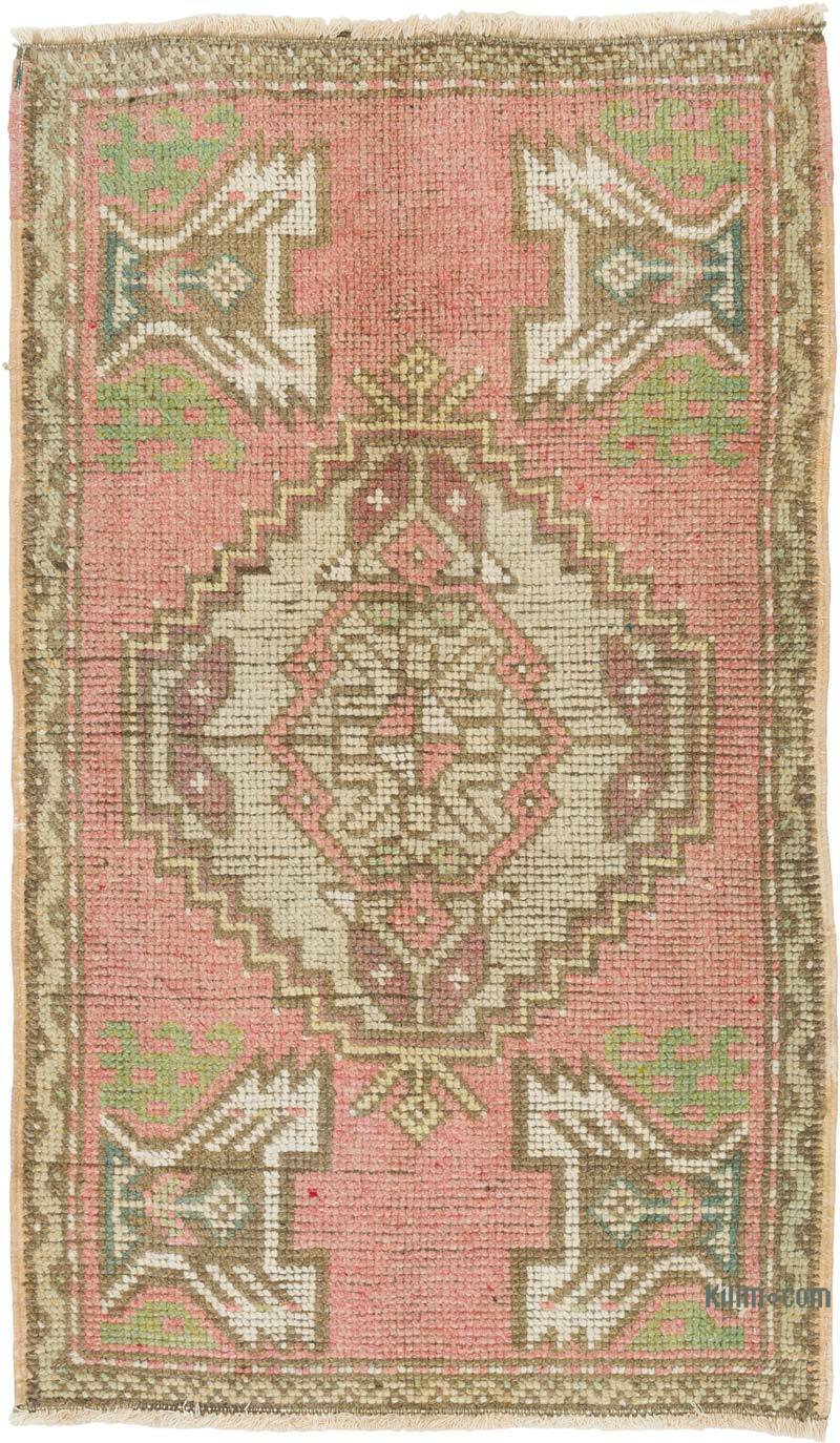 Vintage Turkish Hand-Knotted Rug - 1' 10" x 3' 1" (22" x 37") - K0080498