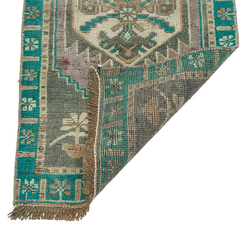 El Dokuma Vintage Halı - 47 cm x 86 cm - K0080500