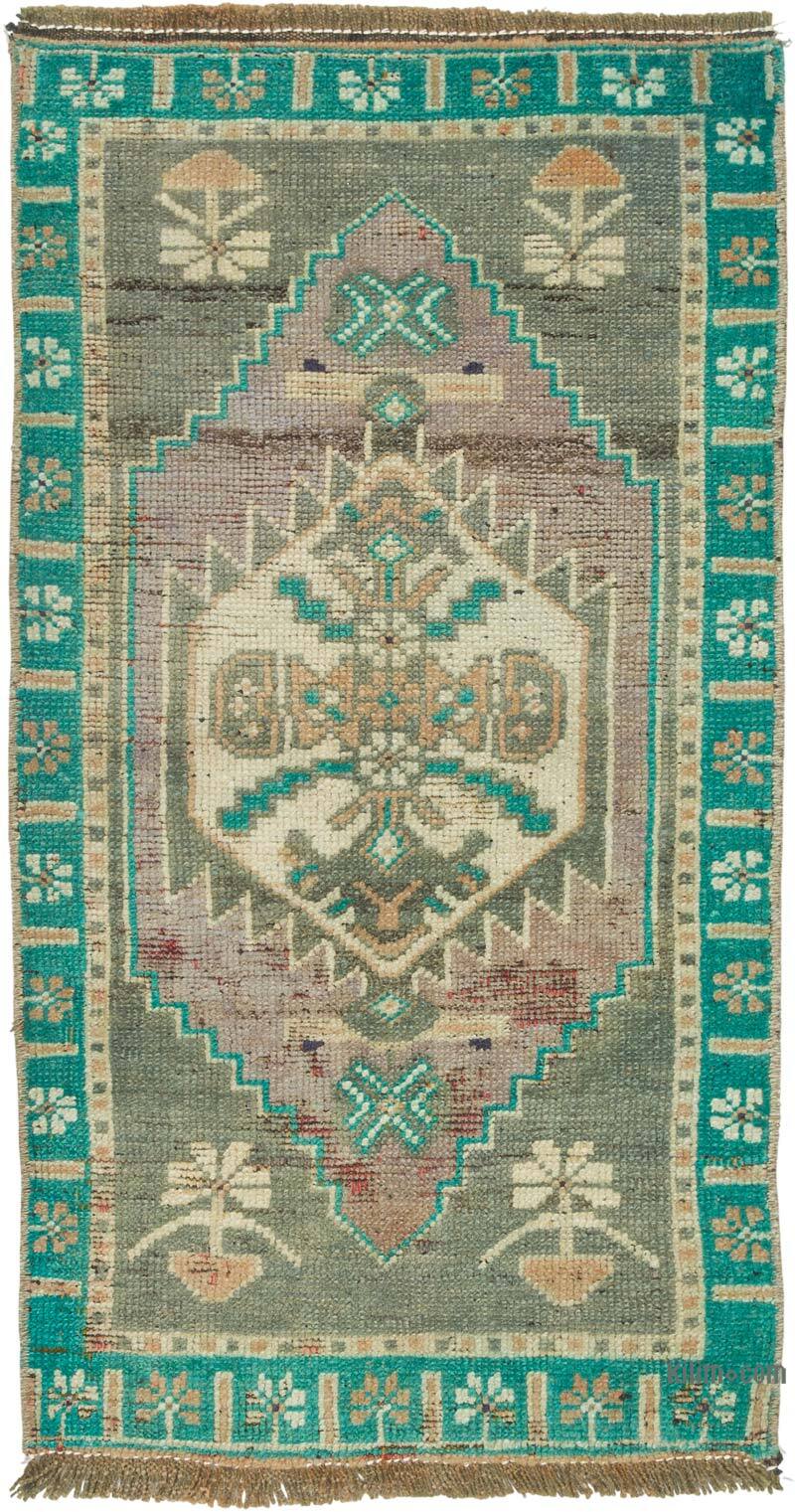 El Dokuma Vintage Halı - 47 cm x 86 cm - K0080500