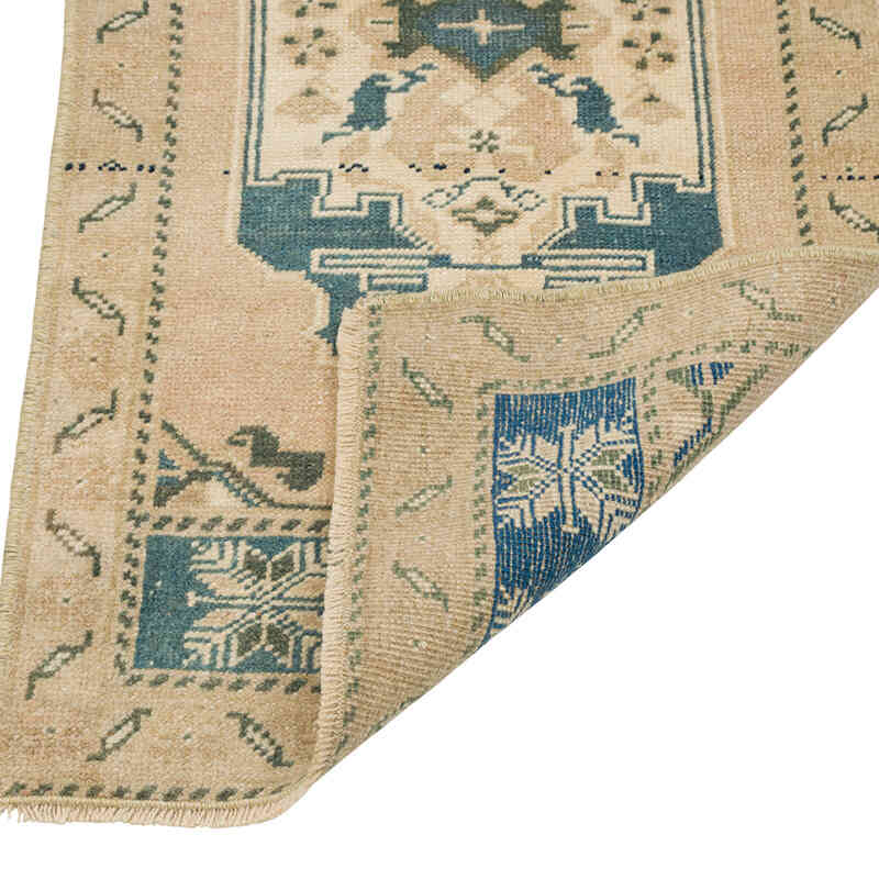 El Dokuma Vintage Halı - 49 cm x 96 cm - K0080501