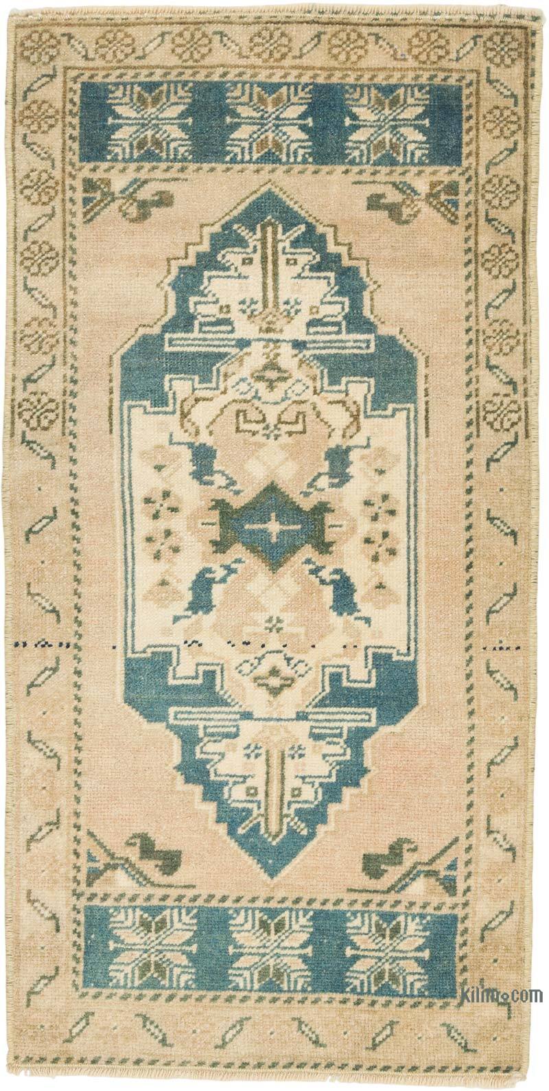 El Dokuma Vintage Halı - 49 cm x 96 cm - K0080501