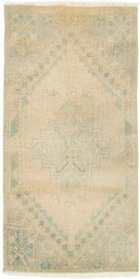 El Dokuma Vintage Halı - 54 cm x 104 cm