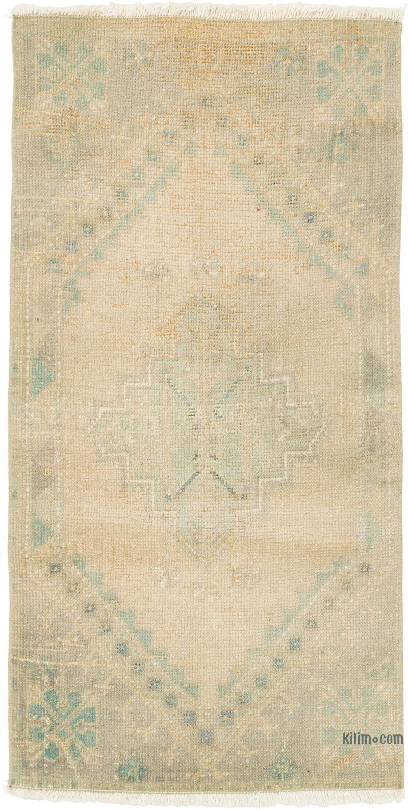 Vintage Turkish Hand-Knotted Rug - 1' 9" x 3' 5" (21" x 41") - K0080502