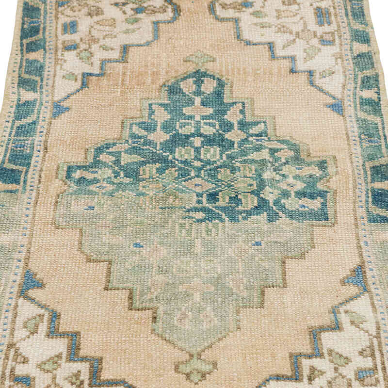 Alfombra Vintage Turca Anudada a Mano - 47 cm x 95 cm - K0080507