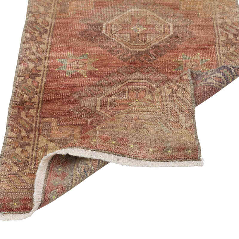 El Dokuma Vintage Halı - 48 cm x 82 cm - K0080508
