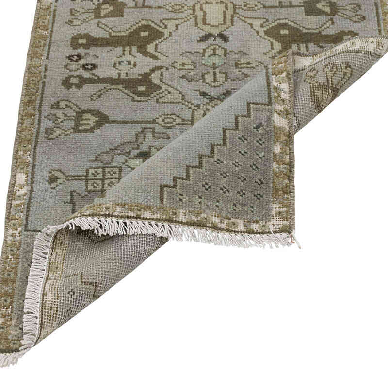 Vintage Turkish Hand-Knotted Rug - 1' 8" x 3' 1" (20" x 37") - K0080511