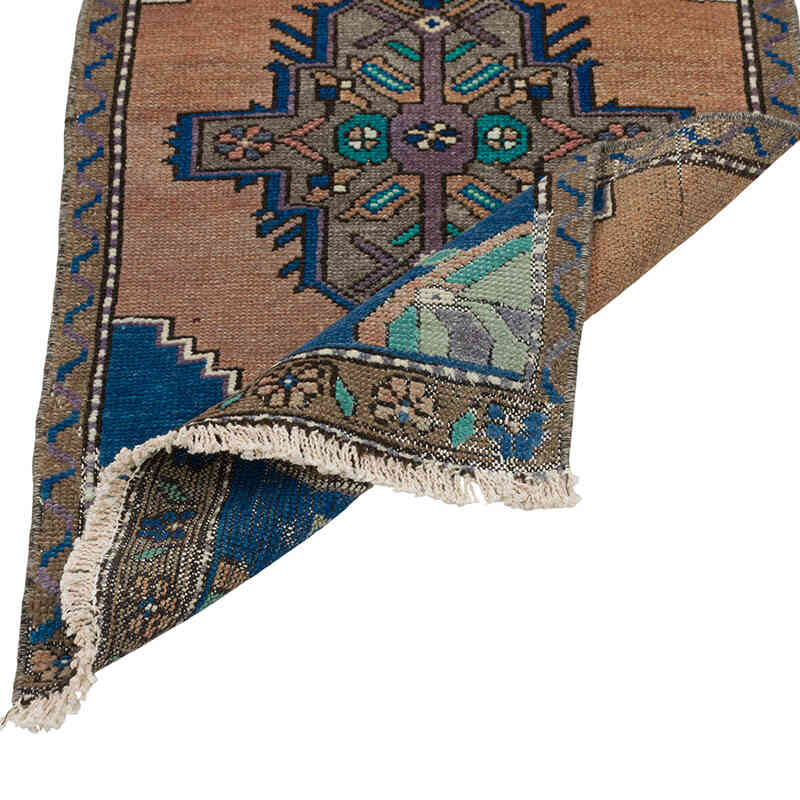 Alfombra Vintage Turca Anudada a Mano - 47 cm x 76 cm - K0080514