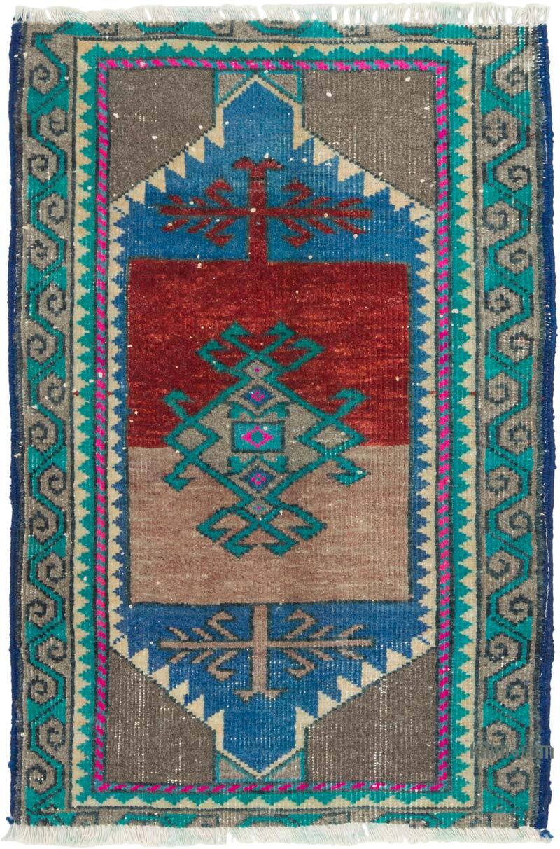 Vintage Turkish Hand-Knotted Rug - 1' 8" x 2' 4" (20" x 28") - K0080515