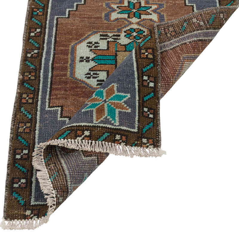 Alfombra Vintage Turca Anudada a Mano - 50 cm x 80 cm - K0080516