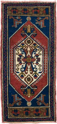 El Dokuma Vintage Halı - 52 cm x 112 cm