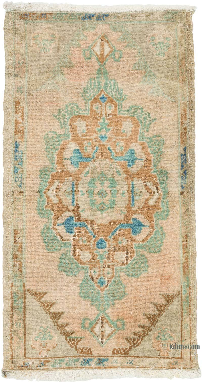 El Dokuma Vintage Halı - 43 cm x 81 cm - K0080520