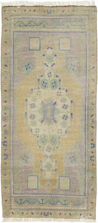 El Dokuma Vintage Halı - 52 cm x 113 cm