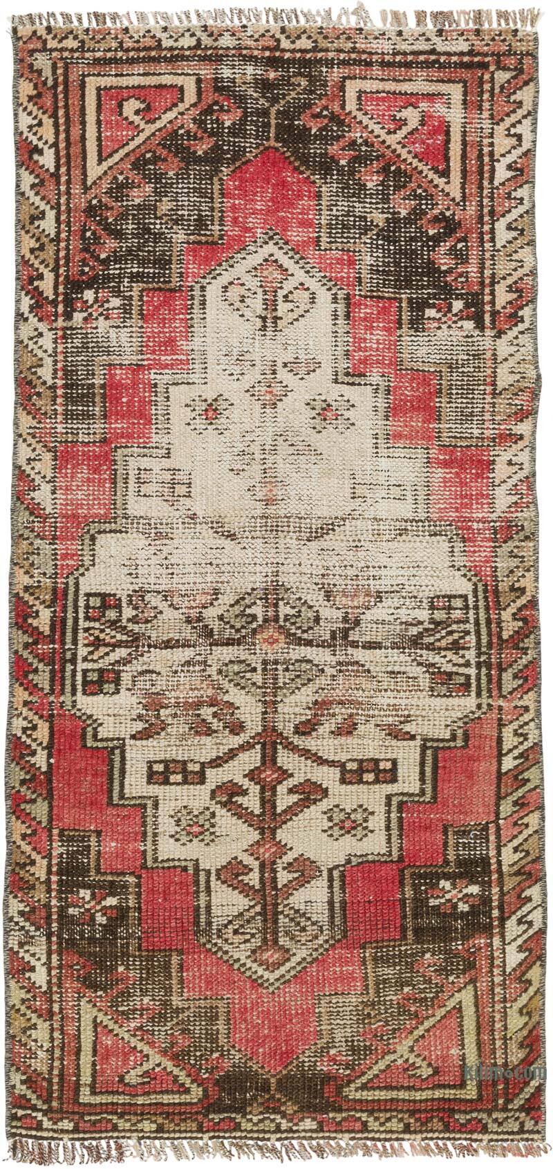 Vintage Turkish Hand-Knotted Rug - 1' 6" x 3' 2" (18" x 38") - K0080525