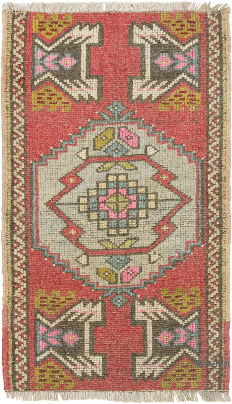 Vintage Turkish Hand-Knotted Rug - 1' 9" x 2' 11" (21" x 35") - K0080529