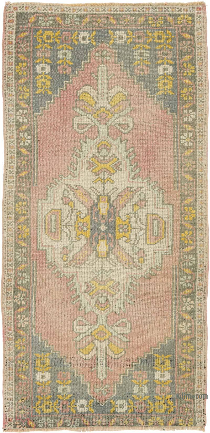 Vintage Turkish Hand-Knotted Rug - 1' 10" x 3' 10" (22" x 46") - K0080535