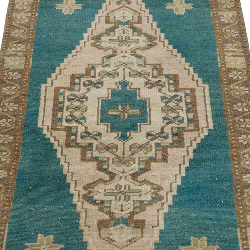 Alfombra Vintage Turca Anudada a Mano - 52 cm x 84 cm - K0080537