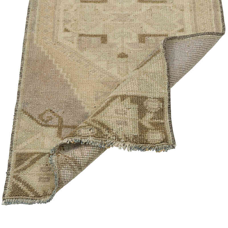 Alfombra Vintage Turca Anudada a Mano - 44 cm x 91 cm - K0080539