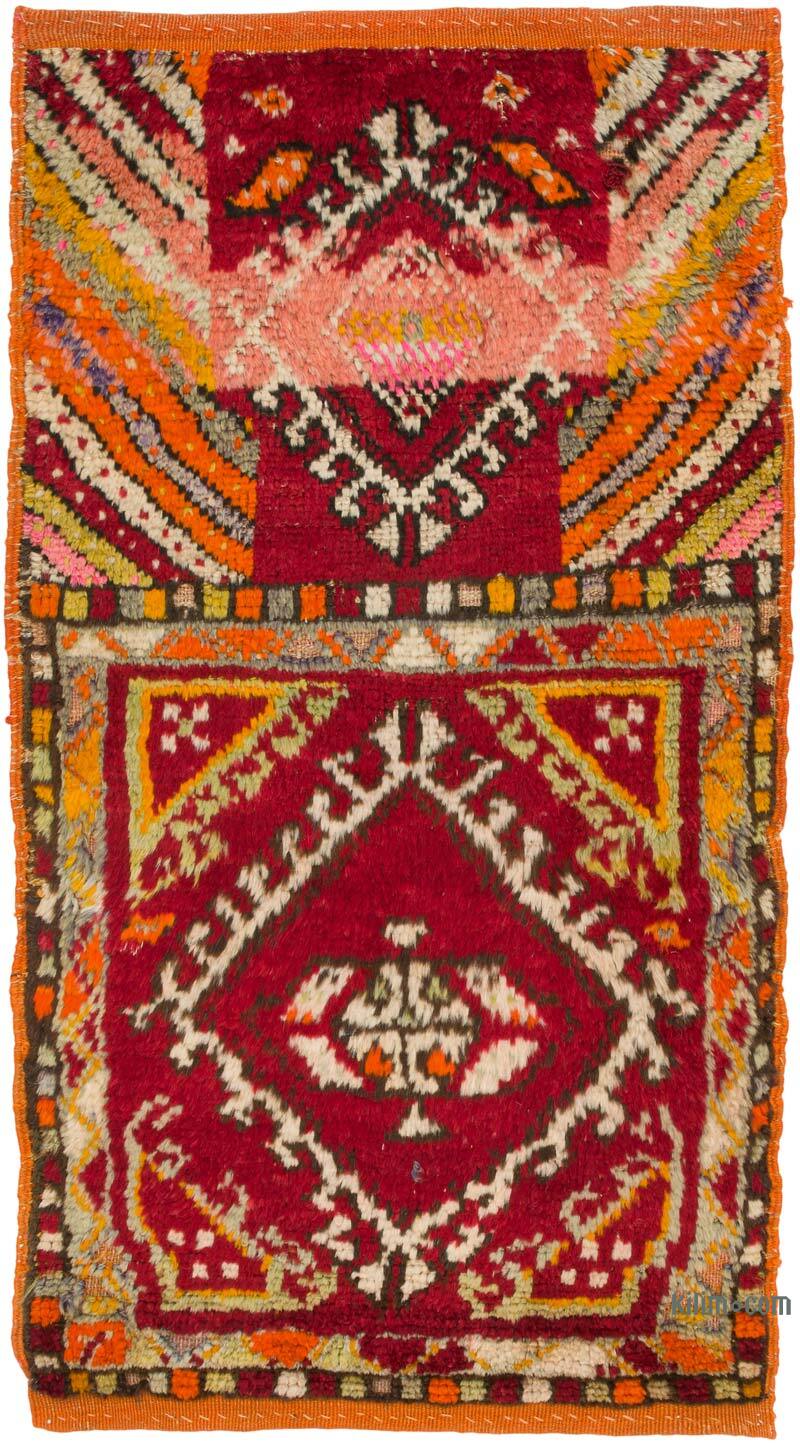 Alfombra Vintage Turca Anudada a Mano - 48 cm x 91 cm - K0080540