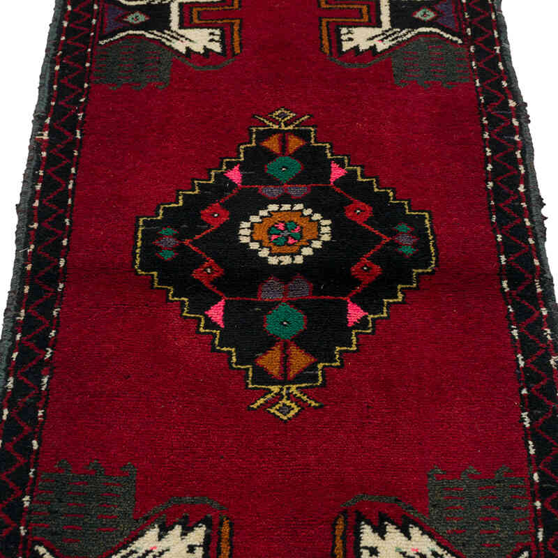 El Dokuma Vintage Halı - 50 cm x 133 cm - K0080542