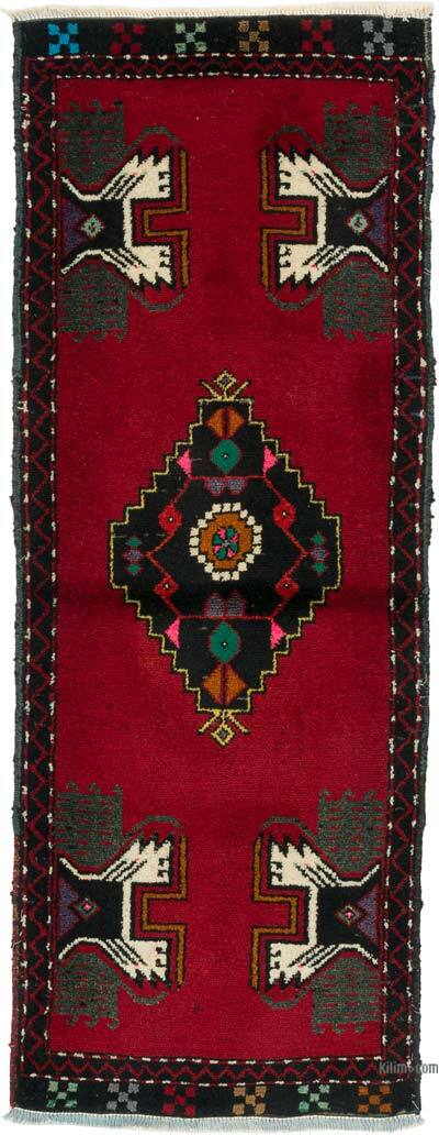 Alfombra Vintage Turca Anudada a Mano - 50 cm x 133 cm