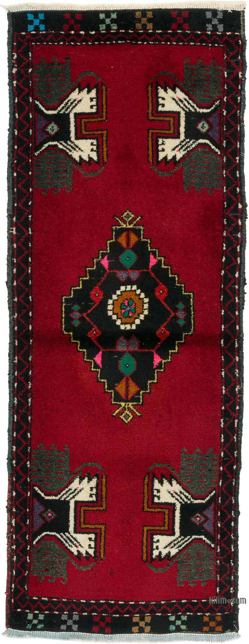 El Dokuma Vintage Halı - 50 cm x 133 cm - K0080542