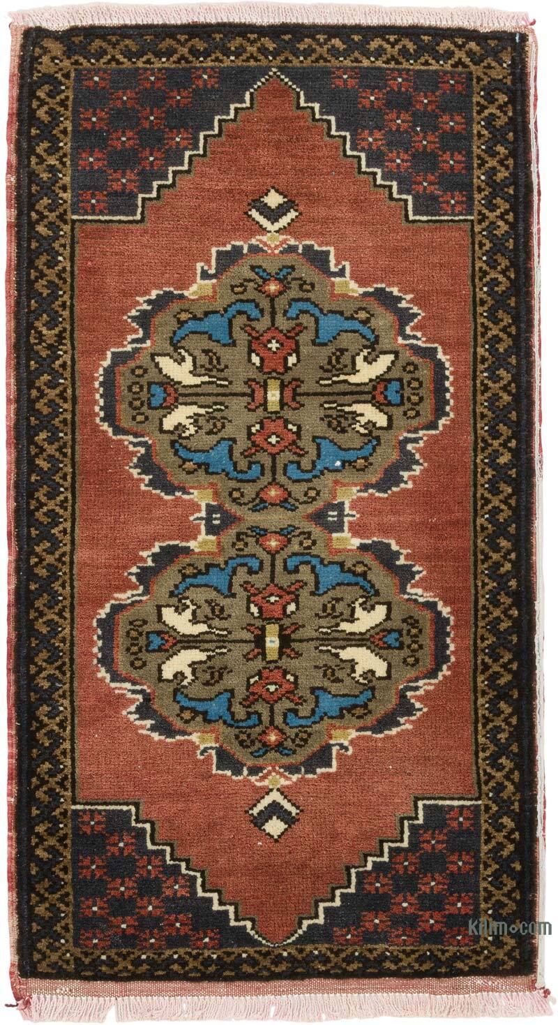 Vintage Turkish Hand-Knotted Rug - 1' 8" x 3'  (20" x 36") - K0080544