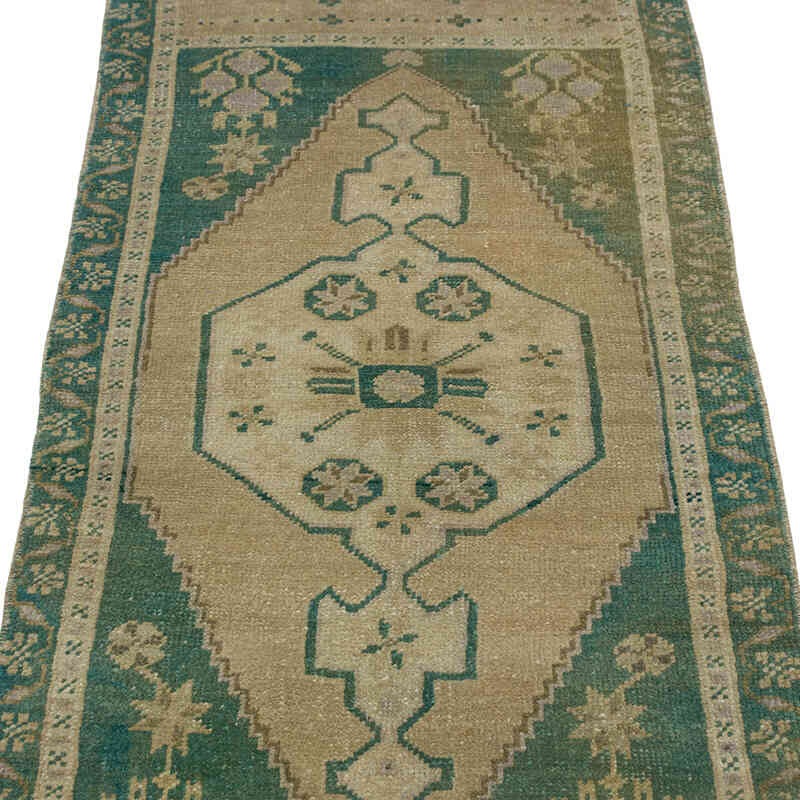 Vintage Turkish Hand-Knotted Rug - 1' 8" x 3' 10" (20" x 46") - K0080545