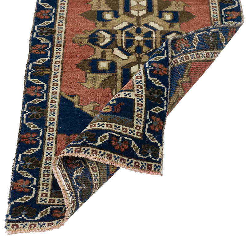 Alfombra Vintage Turca Anudada a Mano - 53 cm x 100 cm - K0080546