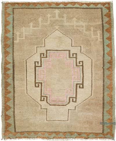 El Dokuma Vintage Halı - 78 cm x 93 cm