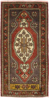 El Dokuma Vintage Halı - 51 cm x 100 cm