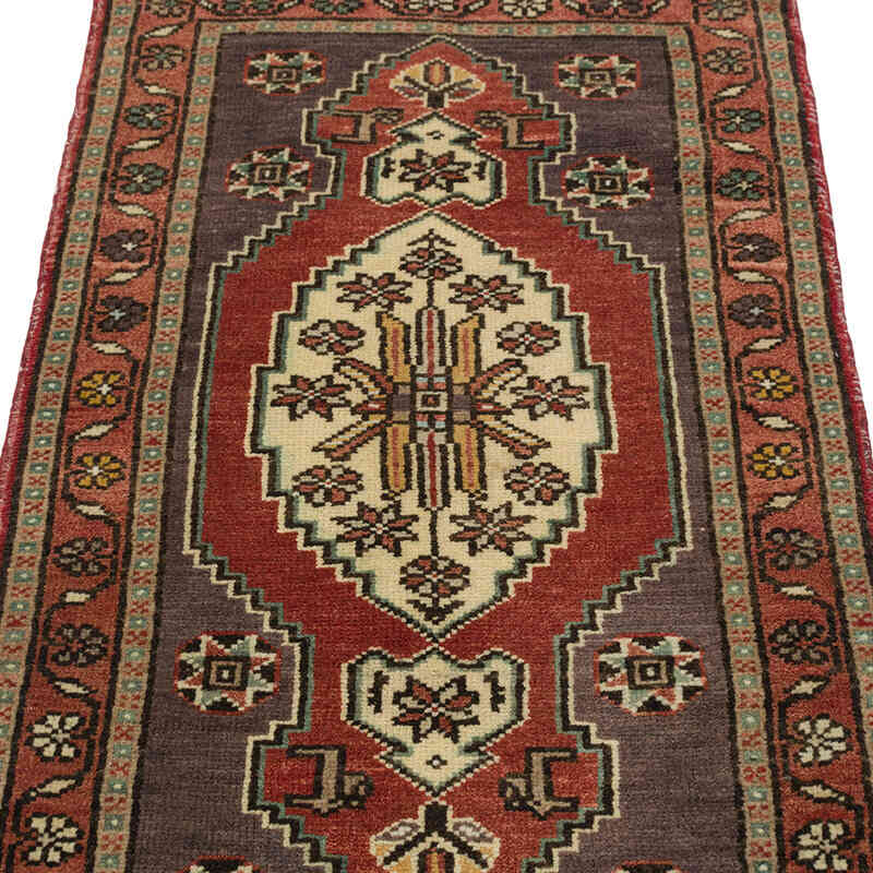 Vintage Turkish Hand-Knotted Rug - 1' 8" x 3' 3" (20" x 39") - K0080548