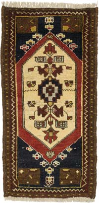 El Dokuma Vintage Halı - 46 cm x 92 cm