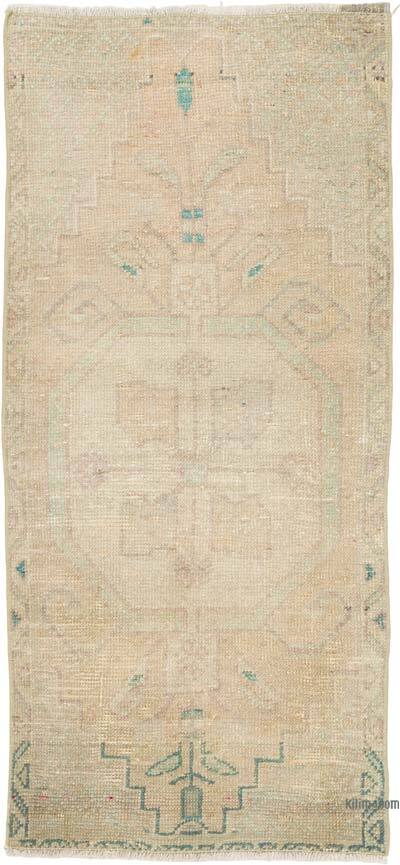 Alfombra Vintage Turca Anudada a Mano - 56 cm x 120 cm